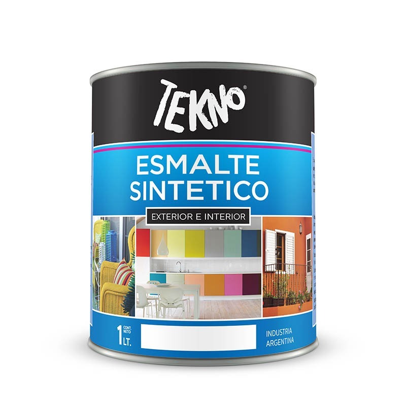 Esmalte Sintético - Blanco Satinado x 1 TEKNO - Pinturas Perfectas